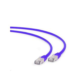 Patch cord Kat.6A S/FTP LSZH 1m fioletowy