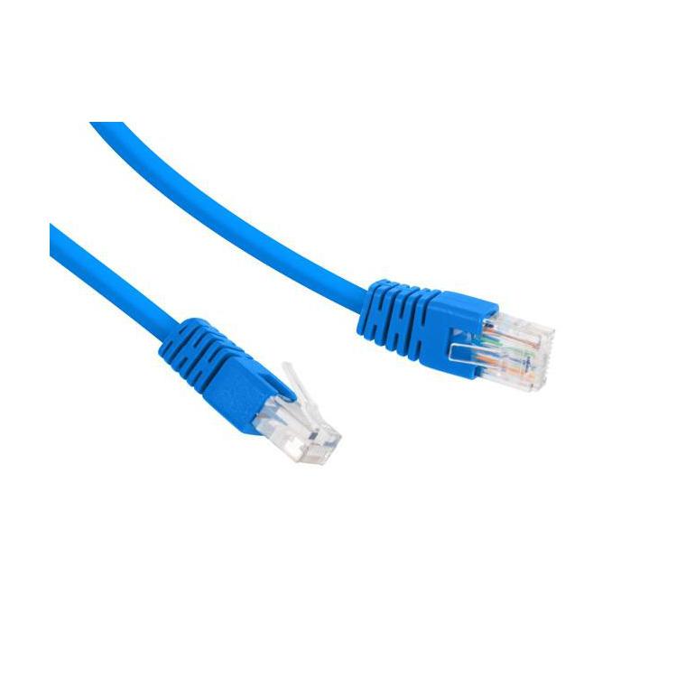 Patch cord Kat.6 UTP 0.25m niebieski