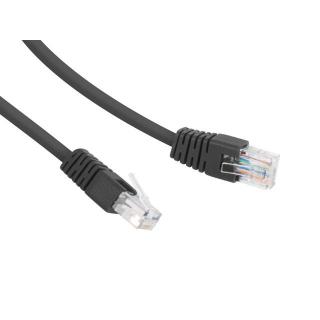 Patch cord Kat.6 UTP 0.25m czarny