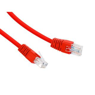 Patch cord Kat.6 UTP 0.25m czerwony