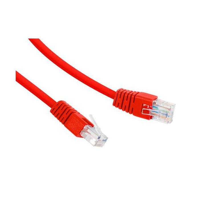 Patch cord Kat.6 UTP 0.25m czerwony