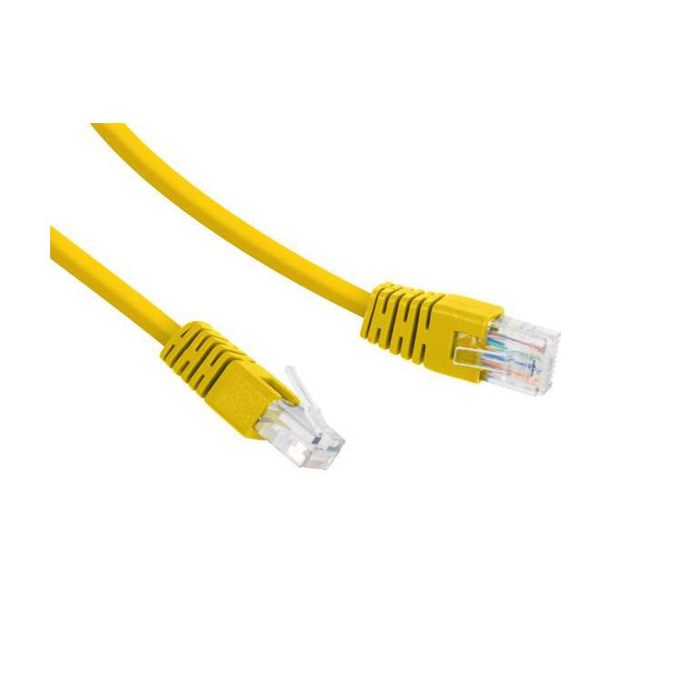 Patch cord Kat.6 UTP 0.5m żółty