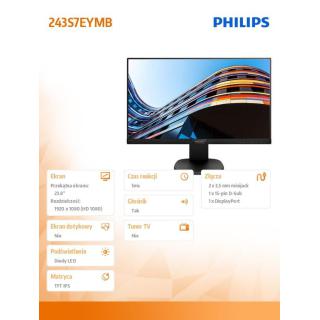 Monitor 23.8 243S7EYMB IPS DP Pivot Głośniki