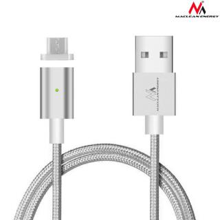 Kabel micro USB magnetyczny silver MCE160 - Quick & Fast...