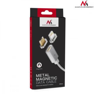 Kabel micro USB magnetyczny silver MCE160 - Quick & Fast Charge