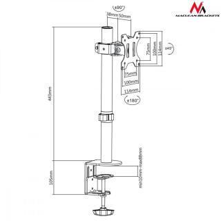 Uchwyt biurkowy do monitora LCD MC-751 13-32" 8kg vesa...