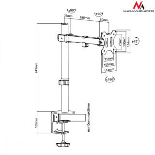 Uchwyt biurkowy do monitora LCD MC-752 13-32 cale 8kg...