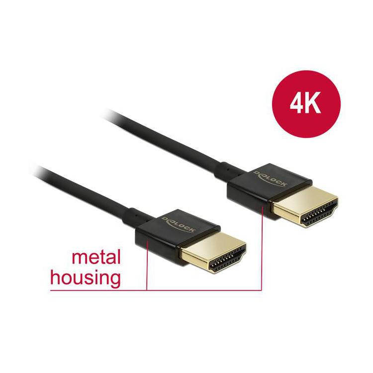 Kabel HDMI-HDMI 4K 3D Ethernet 0.255m