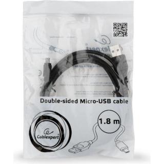 Kabel USB - Micro USB dwustronne 1.8m