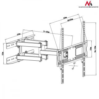 Uchwyt do TV MC-760 26-55 cali 30 kg Czarny