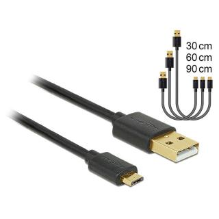 Kabel USB Micro AM-MBM5P 2.0 0.3m 0.6m 0.9m Czarny