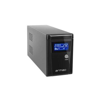 Zasilacz awaryjny Line-Interactive Office 650E LCD 650VA 2xRJ-11/RJ-45 2x230V PL