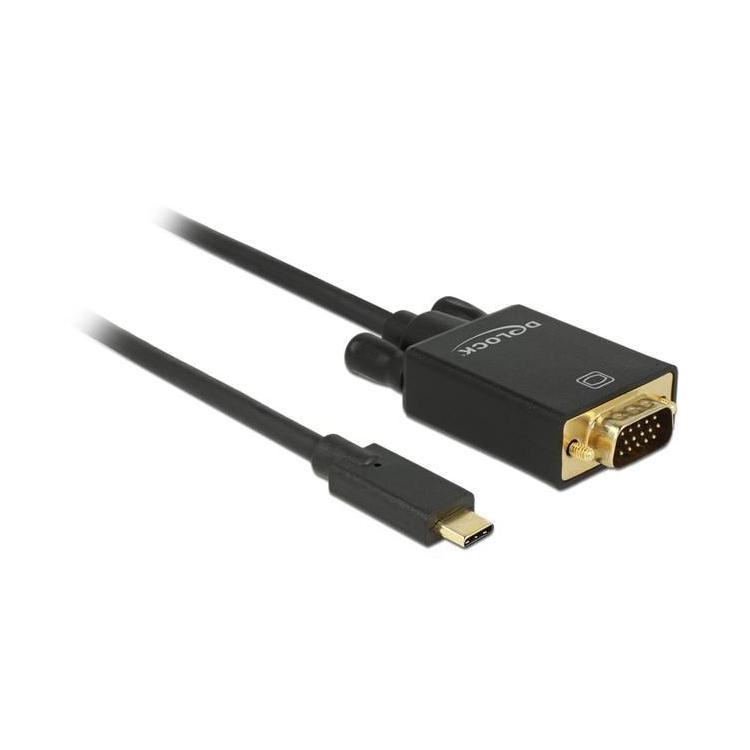 Kabel USB-C - VGA M/M 2m (tryb alternatywny DP)