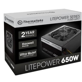 Litepower II Black 650W (Active PFC, 2xPEG, 120mm, Single Rail)