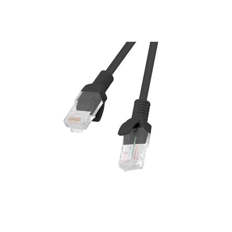 Patchcord kat.5e 0.5M UTP czarny