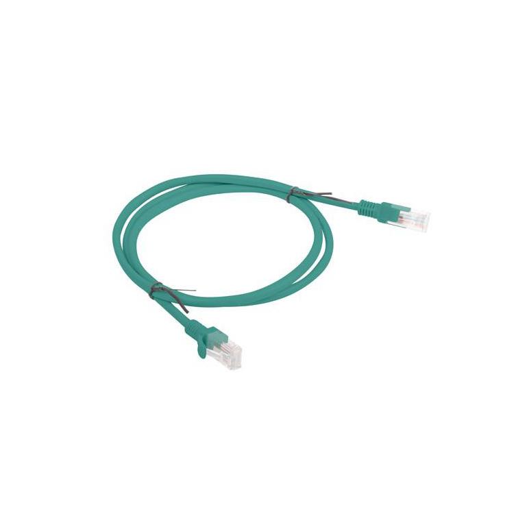 PATCHCORD KAT.5E 1M ZIELONY FLUKE PASSED LANBERG