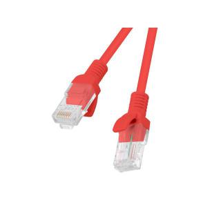 PATCHCORD KAT.5E 1M CZERWONY FLUKE PASSED LANBERG