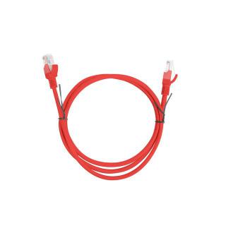 PATCHCORD KAT.5E 1M CZERWONY FLUKE PASSED LANBERG