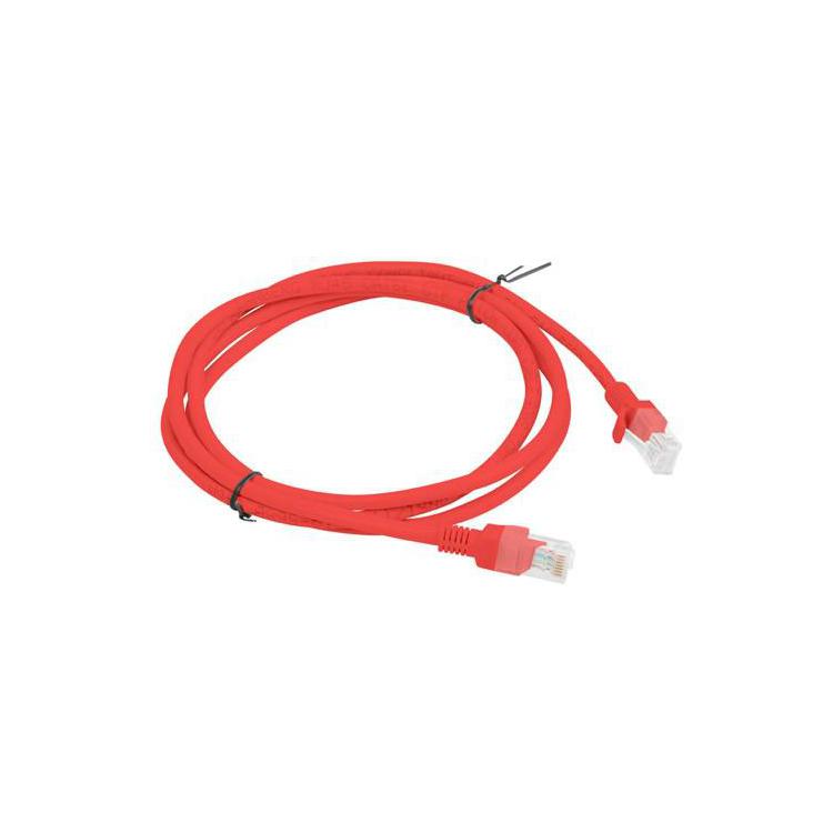 PATCHCORD KAT.5E 1.5M CZERWONY FLUKE PASSED LANBERG