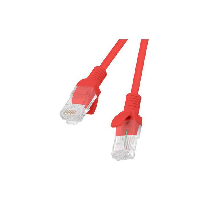 PATCHCORD KAT.5E 10M CZERWONY FLUKE PASSED LANBERG