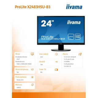 Monitor 23.8 ProLite X2483HSU-B3 AMVA,HDMI,USB,DP,2x2W