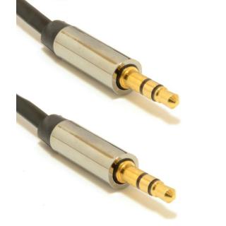 Kabel stereo mini Jack 3.5mm M/M 0.75m