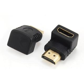 Adapter HDMI kątowy 90 męski-żeński