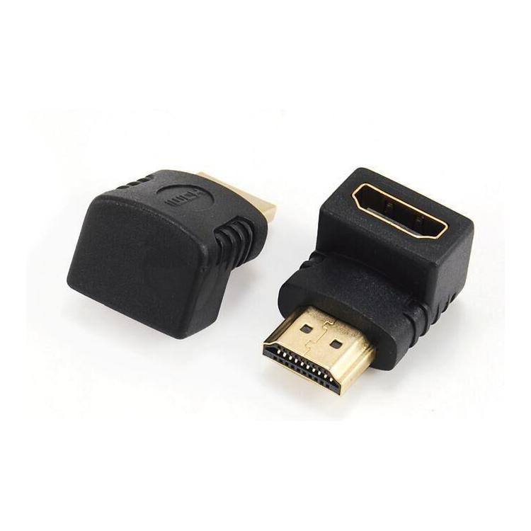 Adapter HDMI kątowy 90 męski-żeński