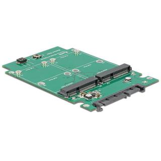 Adapter Sata 22PIN - 2x MSata RAID 2.5''