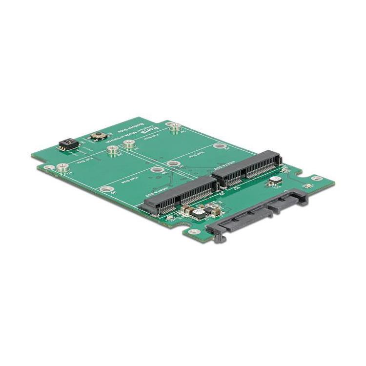 Adapter Sata 22PIN - 2x MSata RAID 2.5''