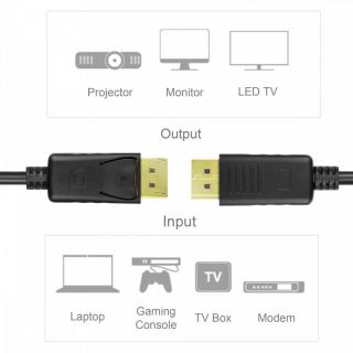 Kabel DisplayPort M/M, 3,0m Y-C609BK