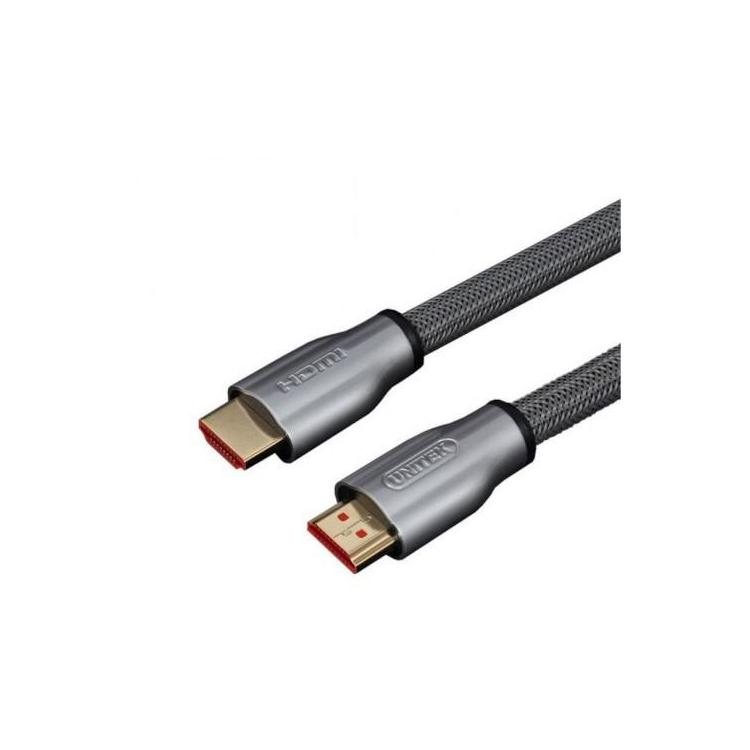 Kabel HDMI M/M 10m, v2.0, oplot, złoty, Y-C142RGY