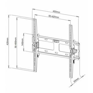 Uchwyt ścienny LCD/LED 23-55cali 60kg czarny