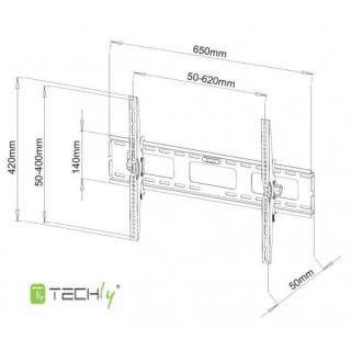 Uchwyt ścienny LCD/LED 40-65cali 60kg czarny