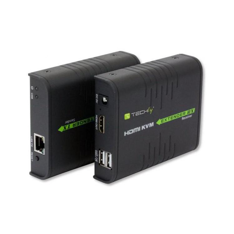 Extender HDMI + USB po skrętce Cat.5/5e/6 120m