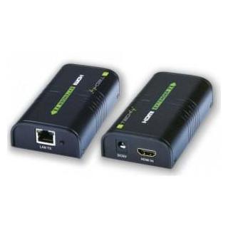 Extender/splitter HDMI po skrętce Cat.5e/6/6a/7 do 120m, over IP, czarny