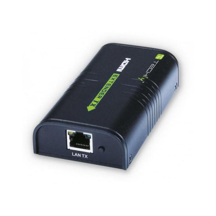 Extender/odbiornik HDMI po skrętce Cat.5e/6/6a/7 do 120m, over IP, czarny