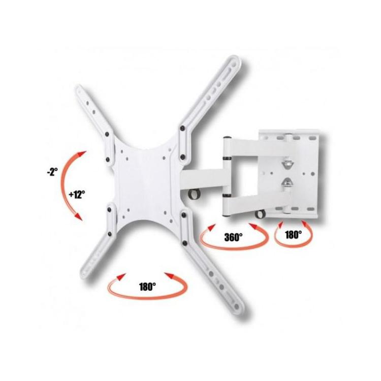 Uchwyt ścienny LCD/LED 23-55cali regulowany biały