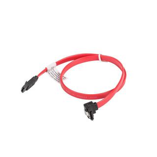 Kabel SATA DATA III 0.5M Metalowe zatrzaski kątowy