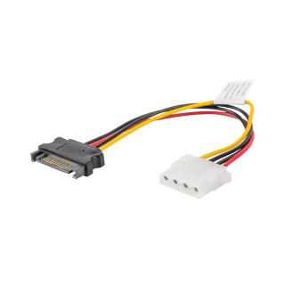 Kabel SATA zasilający - Molex M/F 15cm