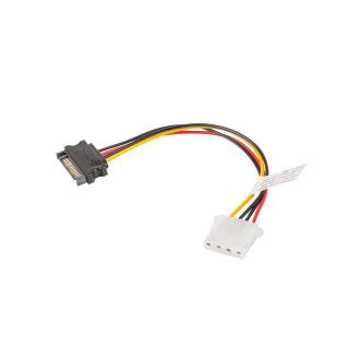 Kabel SATA zasilający - Molex M/F 15cm