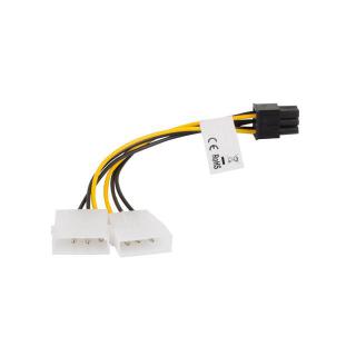 Kabel rozdzielacz zasilania 2xHDD - 6Pin BTX/PSU