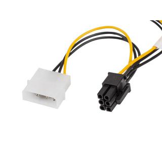 Kabel rozdzielacz zasilania 2xHDD - 6Pin BTX/PSU