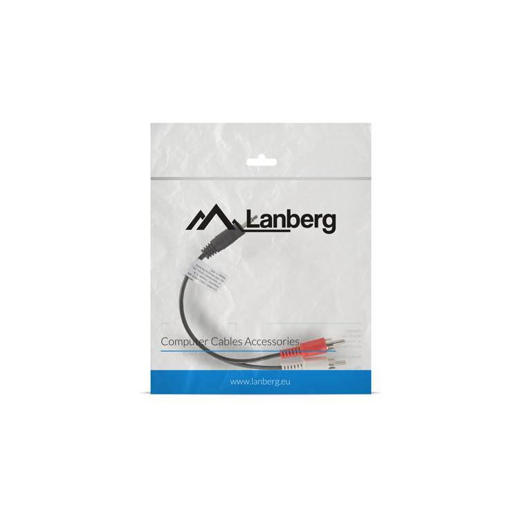 Kabel Minijack - 2x Chinch M/M 20cm