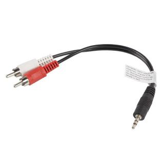 Kabel Minijack - 2x Chinch M/M 20cm