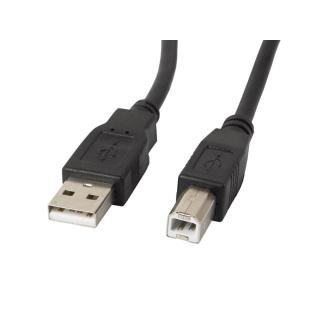 Kabel USB 2.0 AM-BM 1.8M Ferryt czarny