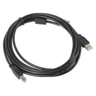 Kabel USB 2.0 AM-BM 3M Ferryt czarny