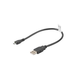 Kabel USB 2.0 micro AM-MBM5P 0.3M czarny