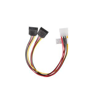 Kabel Molex zasilający - SATA x2 M/F 30cm