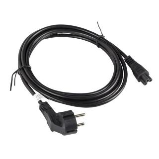 Kabel zasilający Laptop (MIKI) IEC 7/7 - IEC 320 C5 3M VDE czarny